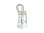 
ADRIA hocker wood chrome
